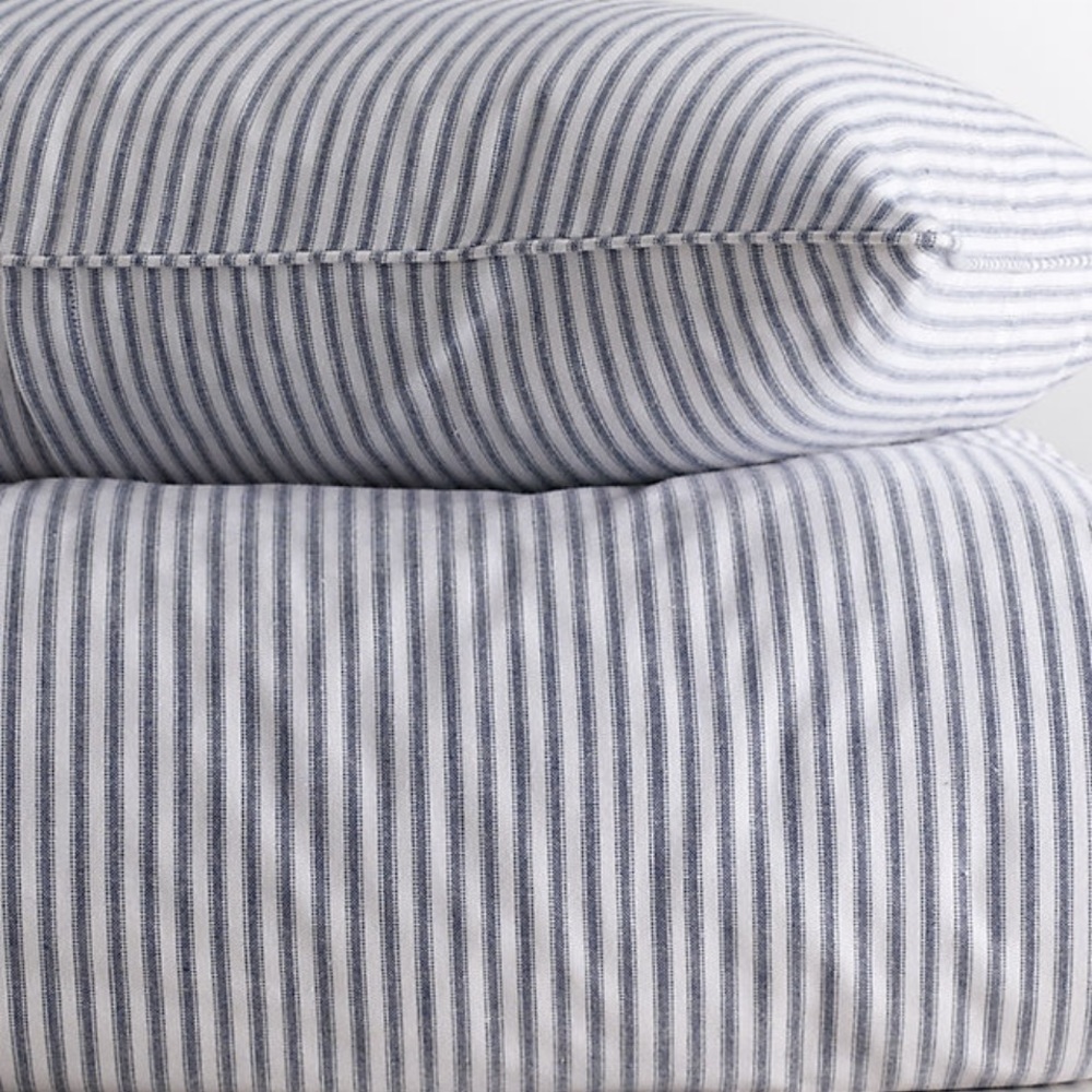 RH Baby and Child Twin Henley Stripe Duvet Cover